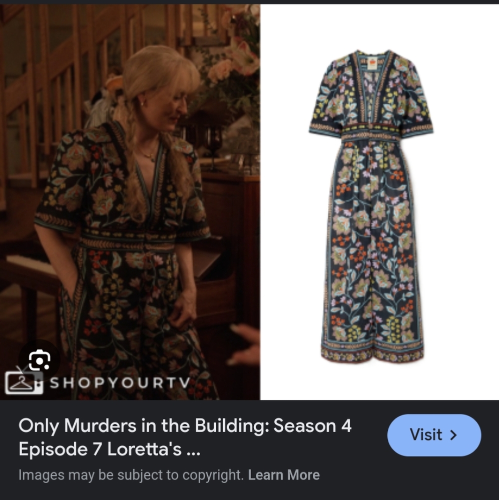 MERYL STREEP Farm Rio flowery black jumpsuit NEW